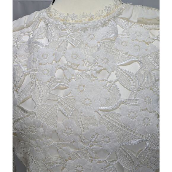 Ted Baker London Stefoni Tie the Knot Bridal Lace Pleated Dress Size 1(US 4) NWT - Picture 2 of 10